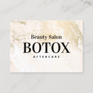 Carte De Visite Gold Pastel Botox Aftercare
