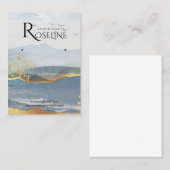 Carte De Visite Gold Payscape Peinture Bijoux souple (Devant / Derrière)