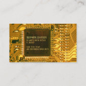 Carte De Visite Gold PCB, circuit imprimé - ingénierie technologiq (Dos)