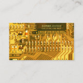 Carte De Visite Gold PCB, circuit imprimé - ingénierie technologiq (Devant)