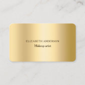 Carte De Visite Gold photo code Qr icônes de médias sociaux (Devant)