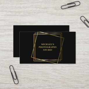 Carte de visite Gold Photography Studio