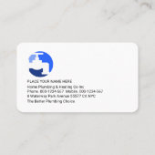 Carte De Visite Gold Plumbing Heating Home Frame (Dos)