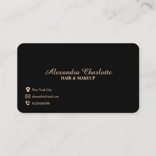 Carte de visite Gold Premium Design (Devant)