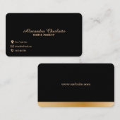 Carte de visite Gold Premium Design (Devant / Derrière)