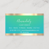 Carte De Visite Gold Professional Consulting Dusty Blue Modern (Dos)