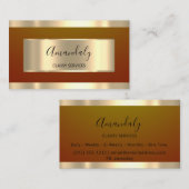 Carte De Visite Gold Professional Consulting Dusty Meadow (Devant / Derrière)