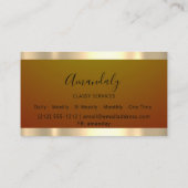 Carte De Visite Gold Professional Consulting Dusty Meadow (Dos)