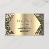 Carte De Visite Gold Professional Maquillage permanent Artiste Kis (Dos)
