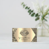 Carte De Visite Gold Professional Maquillage permanent Artiste Kis (Debout devant)