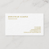 Carte De Visite Gold professionnel Premium Ultra épais Luxe (Dos)