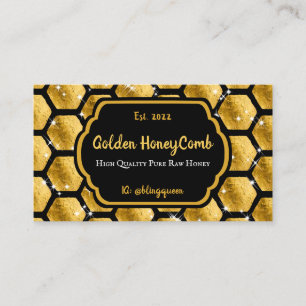 Carte De Visite Gold Pureraw Farm Glitz Honeycomb