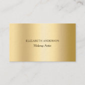 Carte De Visite Gold Qr code prime sur les médias sociaux (Devant)