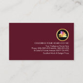 Carte De Visite Gold Roller Brush Painting Button Icons (Dos)