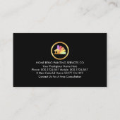 Carte De Visite Gold Roller Brush Painting Splatter (Dos)