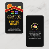 Carte De Visite Gold Roof Sun Building Painting Tools (Devant / Derrière)