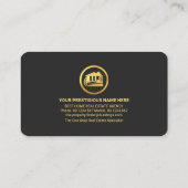 Carte De Visite Gold Roof Sunrise Border Realty (Dos)