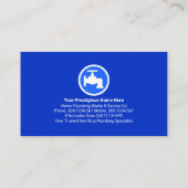 Carte De Visite Gold Rooftop Faucet Plumbing Icons (Dos)