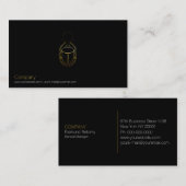 Carte de visite Gold Scarab (Devant / Derrière)