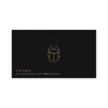 Carte de visite Gold Scarab
