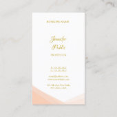 Carte De Visite Gold Script Name Modèle Professional Modern (Dos)