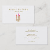 Carte De Visite Gold Sequin (Devant / Derrière)