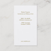 Carte De Visite Gold Sequin (Dos)