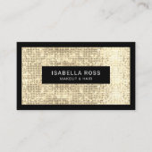 Carte De Visite Gold Sequins Beauté et mode (Devant)