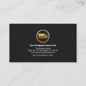 Carte De Visite Gold Silver Truck Carrier Home Logistic Movers (Dos)