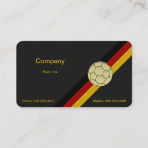 Carte De Visite Gold Soccer