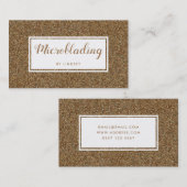 Carte De Visite Gold Sparkle Parties scintillant Beauté Spray Tan  (Devant / Derrière)