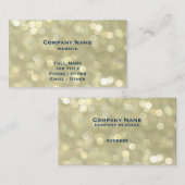 Carte de visite Gold Sparkles (Devant / Derrière)