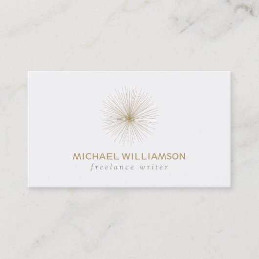 CARTE DE VISITE GOLD SPUTNIK ORB LOGO (Devant)