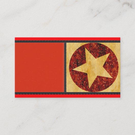 Carte de visite Gold Star (Devant)