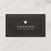 Carte De Visite Gold Star Black (Devant)