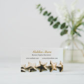 Carte de visite Gold Stars (Debout devant)