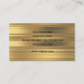 Carte de visite Gold Stripe (Dos)