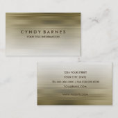 Carte de visite Gold Stripe (Devant / Derrière)