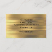 Carte de visite Gold Stripe (Dos)