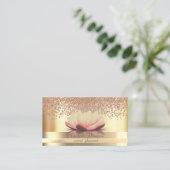 Carte De Visite Gold Stripes Lotus Gold Diamants (Debout devant)