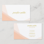 Carte De Visite Gold stylé Nom manuscrit professionnel moderne (Devant / Derrière)