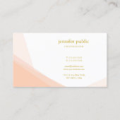 Carte De Visite Gold stylé Nom manuscrit professionnel moderne (Dos)