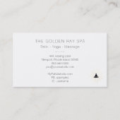 Carte De Visite *~* Gold Sun Rays Man Meditation Lotus Pose (Dos)