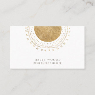 Carte De Visite Gold Sun Reiki Energy Healer