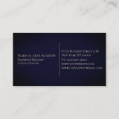 Carte de visite Gold Taekwondo Kanji (Dos)