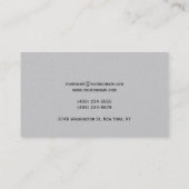 Carte de visite Gold tendance (Dos)