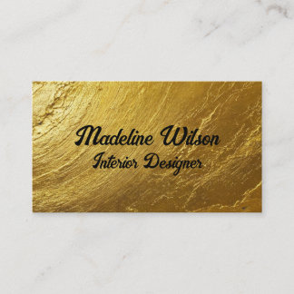 Carte De Visite Gold Textured