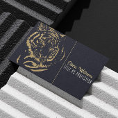 Carte De Visite Gold Tiger noir Design