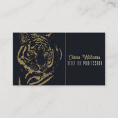 Carte De Visite Gold Tiger noir Design (Devant)