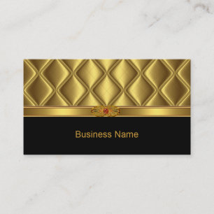 Carte de visite Gold Tile Trim Rouge Jewel